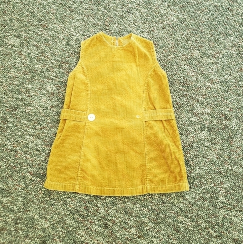 Vintage 70s Girl's Corduroy Jumper
